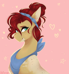 Size: 1280x1366 | Tagged: safe, artist:pixelberrry, oc, earth pony, pony, bust, female, mare, portrait, solo