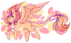 Size: 2581x1561 | Tagged: safe, artist:wallvie, oc, oc only, pegasus, concave belly, female, horns, mare, pale belly, simple background, slender, solo, thin, transparent background