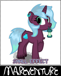 Size: 490x605 | Tagged: safe, artist:mrkm, oc, oc only, oc:small effect, pony, unicorn, chest fluff, ear piercing, earring, female, game:mareventure, horn, jewelry, lantern, mare, mouth hold, piercing, pixel art, raised hoof, simple background, solo, text, transparent background, unicorn oc, unshorn fetlocks