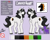 Size: 4900x3900 | Tagged: safe, artist:dejji_vuu, oc, oc only, oc:charred knight, pony, unicorn, chest fluff, chin fluff, color palette, colored hooves, curved horn, ear fluff, green eyes, horn, male, reference sheet, silhouette, solo, stallion, standing, unshorn fetlocks