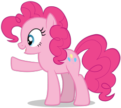 Size: 2400x2152 | Tagged: safe, artist:zslnews, pinkie pie, earth pony, pony, g4, female, mare, simple background, solo, transparent background, vector