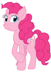 Size: 734x1031 | Tagged: safe, artist:cmara, pinkie pie, earth pony, pony, g4, female, simple background, solo, white background