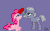Size: 650x400 | Tagged: safe, artist:gonicfanfic, limestone pie, pinkie pie, earth pony, pony, g4, abuse, animated, blinking, duo, duo female, female, gif, mare, pinkiebuse, pixel art, siblings, simple background, sisters