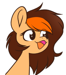 Size: 1117x1264 | Tagged: safe, artist:ninnydraws, oc, oc only, oc:aerion featherquill, pegasus, pony, bust, commission, eye clipping through hair, female, mare, open mouth, pogchamp, poggers, reaction image, simple background, solo, transparent background, ych result