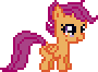 Size: 90x66 | Tagged: artist needed, source needed, useless source url, safe, scootaloo, pegasus, pony, derpibooru, g4, animated, april fools 2024, desktop ponies, female, filly, foal, meta, pixel art, simple background, solo, sprite, transparent background