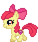 Size: 76x84 | Tagged: safe, artist:moonlight bloom, artist:ponynoia, edit, apple bloom, earth pony, pony, g4, animated, apple bloom's bow, bow, desktop ponies, female, filly, foal, gif, hair bow, loop, perfect loop, pixel art, simple background, solo, sprite, transparent background, trotting, walking