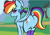 Size: 2388x1668 | Tagged: safe, artist:steelsoul, rainbow dash, pegasus, pony, g4, alternate hairstyle, background pony, blushing, butt, chest fluff, clothes, dock, featureless crotch, leg warmers, plot, rainbutt dash, rear view, solo, tail