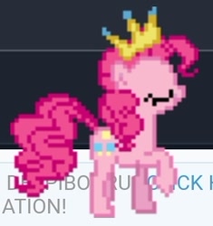 Size: 288x307 | Tagged: safe, pinkie pie, earth pony, pony, derpibooru, g4, april fools 2024, meta, ponk