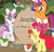 Size: 2100x2000 | Tagged: safe, artist:nitei, apple bloom, scootaloo, sweetie belle, earth pony, pegasus, pony, unicorn, g4, apple, apple tree, bow, bunny ears, butt, confused, cutie mark crusaders, dialogue, easter, easter egg, egg, hair bow, happy, hay, holiday, horn, looking up, magic, paint, paint can, paintbrush, painting, plot, raised hoof, smiling, stool, tree