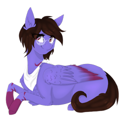 Size: 1024x1024 | Tagged: safe, artist:pixelberrry, oc, oc only, pegasus, pony, colored wings, colored wingtips, female, glasses, lying down, mare, prone, simple background, solo, transparent background, wings