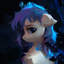 Size: 2007x2000 | Tagged: safe, artist:rvsd, oc, oc only, earth pony, pony, abstract background, chest fluff, commission, female, mare, solo