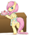 Size: 556x668 | Tagged: artist needed, safe, fluttershy, pegasus, pony, g4, apron, bipedal, bipedal leaning, blushing, butt, cake, clothes, cute, female, food, leaning, looking at you, looking back, looking back at you, mare, plot, shyabetes, simple background, solo, strawberry, white background