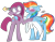 Size: 1044x812 | Tagged: safe, artist:gallantserver, pinkie pie, rainbow dash, pony, fanfic:rainbow factory, g4, blushing, duo, fanfic art, hat, party hat, pinkamena diane pie, rainbow factory dash, simple background, transparent background