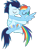 Size: 603x812 | Tagged: safe, artist:rulette, rainbow dash, soarin', pegasus, pony, g4, duo, female, kiss on the lips, kissing, male, mare, ship:soarindash, shipping, simple background, stallion, straight, transparent background