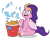 Size: 1920x1546 | Tagged: safe, artist:grapefruit-face, pipp petals, ghost, pegasus, pony, undead, g5, my little pony: tell your tale, chicken meat, coat markings, female, food, fried chicken, great value, looking up, mare, meat, ponies eating meat, shocked, simple background, sitting, socks (coat markings), sofia carson, solo, super ghostbusters, transparent background, vinesauce, voice actor joke