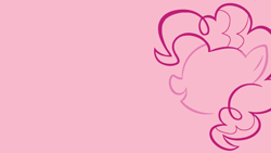 Size: 3200x1800 | Tagged: safe, artist:mrfugums, pinkie pie, earth pony, g4, high res, pink background, simple background, solo, vector, wallpaper