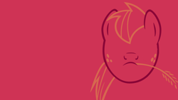 Size: 1920x1080 | Tagged: safe, artist:mrfugums, big macintosh, earth pony, g4, red background, simple background, solo, vector, wallpaper