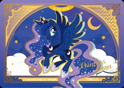 Size: 850x606 | Tagged: safe, princess luna, series:卡游友谊绘影, g4, official, card, chinese, kayou, merchandise, solo, text