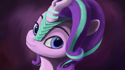 Size: 5120x2880 | Tagged: safe, artist:dreamingofpony, derpibooru exclusive, starlight glimmer, kirin, g4, female, high res, kirin starlight, kirin-ified, looking at you, mare, smiling, solo, species swap