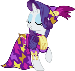 Size: 3188x3000 | Tagged: safe, artist:cloudy glow, rarity, pony, unicorn, g4, .ai available, clothes, dress, eyes closed, female, horn, mare, outfit, simple background, solo, transparent background, vector