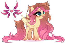 Size: 2299x1542 | Tagged: safe, artist:gihhbloonde, oc, oc only, unnamed oc, pegasus, pony, braid, colored hooves, colored wings, colored wingtips, female, folded wings, freckles, gradient legs, gradient mane, gradient tail, lightly watermarked, long mane, long tail, mare, offspring, parent:feather bangs, parent:fluttershy, simple background, solo, standing, tail, teal eyes, transparent background, unfortunate implications, unshorn fetlocks, watermark, wings