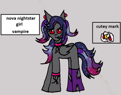 Size: 977x767 | Tagged: safe, artist:ask-luciavampire, oc, pony, undead, vampire, vampony, profile, solo, tumblr