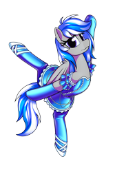 Size: 4000x6000 | Tagged: safe, artist:dacaoo, oc, oc only, oc:lady lightning strike, pegasus, pony, series:battle to ballet, ballerina, ballet, ballet slippers, clothes, hypnosis, implied hypnosis, latex, latex dress, latex socks, simple background, socks, solo, transparent background