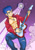 Size: 2480x3508 | Tagged: safe, artist:art-2u, flash sentry, human, cheer you on, equestria girls, g4, my little pony equestria girls: better together, abs, clothes, electric guitar, flex sentry, grin, guitar, guitar solo, male, male nipples, musical instrument, nipples, nudity, open clothes, open shirt, partial nudity, pecs, playing guitar, smiling, stupid sexy flash sentry, topless
