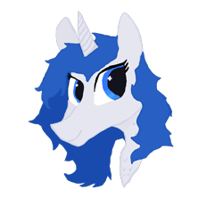 Size: 1000x1000 | Tagged: safe, artist:silverfishv9, oc, oc only, pony, unicorn, bust, female, horn, mare, simple background, solo, transparent background, unicorn oc