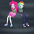 Size: 2000x2000 | Tagged: safe, artist:nie-martw-sie-o-mnie, pinkie pie, rainbow dash, human, equestria girls, g4, the lost treasure of griffonstone, bondage, bound and gagged, clothes, converse, duo, gag, leggings, rope, rope bondage, shoes, sitting, skirt, tape, tape gag