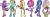 Size: 11859x4000 | Tagged: artist needed, source needed, safe, edit, vector edit, applejack, fluttershy, pinkie pie, rainbow dash, rarity, twilight sparkle, equestria girls, g4, my little pony equestria girls: rainbow rocks, abuse, dashabuse, flutterbuse, gag, jackabuse, pinkiebuse, raribuse, simple background, tape, transparent background, twilybuse