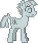 Size: 74x84 | Tagged: safe, artist:jaye, mudbriar, earth pony, pony, g4, desktop ponies, male, petrification, pixel art, rockbriar, simple background, solo, sprite, stallion, transparent background