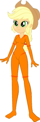 Size: 528x1602 | Tagged: safe, artist:invisibleink, artist:tylerajohnson352, applejack, human, equestria girls, g4, cowboy hat, cyberspace, digitized, digitized body, glowing body, hat, orange (color), simple background, solo, transparent background
