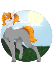 Size: 1024x1366 | Tagged: safe, artist:pixelberrry, oc, oc:honey suckle, pony, unicorn, female, horn, mare, solo