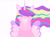 Size: 2732x2048 | Tagged: safe, artist:creativa-artly01, princess cadance, alicorn, pony, g4, alternate hairstyle, blaze (coat marking), coat markings, eyes closed, facial markings, female, hoers, horn, mare, simple background, solo, spread wings, white background, windswept mane, wings