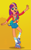Size: 1125x1800 | Tagged: safe, artist:prixy05, sunny starscout, human, equestria girls, g4, g5, my little pony: tell your tale, clothes, equestria girls-ified, female, g5 to equestria girls, g5 to g4, generation leap, gradient background, mane stripe sunny, roller skates, satchel, skates, solo