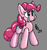 Size: 476x503 | Tagged: safe, artist:ponballoon, pinkie pie, inflatable pony, g4, female, gray background, inflatable, inflatable toy, inflation valve, mare, pool toy, seams, shiny, simple background, smiling, solo, squeak, standing