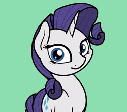 Size: 2047x1803 | Tagged: safe, artist:ewoudcponies, rarity, pony, unicorn, g4, female, green background, horn, simple background, solo