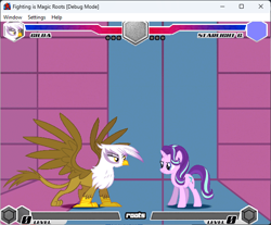 Size: 642x532 | Tagged: artist needed, safe, gilda, rainbow dash, starlight glimmer, fighting is magic, fighting is magic - roots, g4, fan game