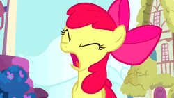 Size: 1920x1080 | Tagged: safe, screencap, apple bloom, earth pony, pony, call of the cutie, g4, season 1, accent, animated, close-up, dubbing, female, filly, foal, french, i want it now, sad, solo, webm