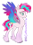 Size: 798x1085 | Tagged: safe, artist:caffeinatedcarny, zipp storm, pegasus, pony, g5, coat markings, colored wings, colorful wings, feathered fetlocks, gradient hooves, gradient wings, hood (marking), redesign, simple background, slender, solo, tall, thin, transparent background, wings