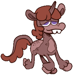 Size: 668x692 | Tagged: safe, artist:2chan4you, oc, oc only, oc:keifer, unicorn, animated, bucktooth, horn, simple background, solo, transparent background