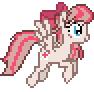 Size: 94x92 | Tagged: safe, artist:jaye, angel wings, pegasus, pony, g4, animated, desktop ponies, female, flying, mare, pixel art, simple background, solo, sprite, transparent background