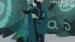 Size: 2000x1125 | Tagged: safe, edit, edited screencap, editor:quoterific, screencap, queen chrysalis, changeling, changeling queen, frenemies (episode), g4, season 9, female, solo
