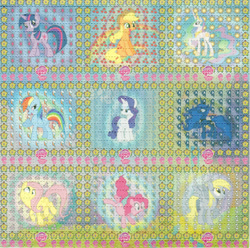 Size: 2250x2231 | Tagged: safe, artist:blx-anthro, applejack, derpy hooves, fluttershy, pinkie pie, princess celestia, princess luna, rainbow dash, rarity, twilight sparkle, alicorn, earth pony, pegasus, pony, g4, acid, blotter, blotter paper, cutie mark, drugs, female, lsd, mane six, mare, no more ponies at source, princess