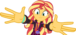 Size: 6407x3000 | Tagged: safe, artist:cloudy glow, sunset shimmer, equestria girls, g4, how to backstage, my little pony equestria girls: better together, simple background, solo, transparent background, vector