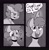 Size: 2002x2048 | Tagged: safe, artist:melodymelanchol, pinkie pie, earth pony, pony, comic:rotten harmony, g4, black and white, comic, dialogue, female, filly, filly pinkie pie, grayscale, hat, marker, monochrome, party hat, solo, speech bubble, younger