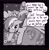 Size: 2002x2048 | Tagged: safe, artist:melodymelanchol, pinkie pie, rainbow dash, earth pony, pegasus, pony, comic:rotten harmony, g4, black and white, dialogue, female, flying, grayscale, mare, monochrome, pinkamena diane pie, speech bubble