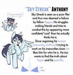 Size: 2002x2048 | Tagged: safe, artist:melodymelanchol, pegasus, pony, comic:smosh in equin, anthony padilla, april fools, crying, dialogue, male, ponified, simple background, smosh, solo, speech bubble, stallion, text, white background