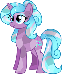 Size: 6240x7414 | Tagged: safe, artist:shootingstarsentry, oc, oc only, oc:bliss, crystal pony, crystal unicorn, pony, unicorn, absurd resolution, female, mare, simple background, solo, transparent background